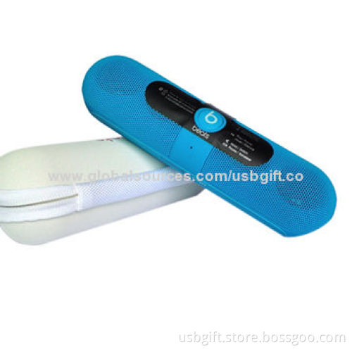 Wireless Bluetooth Portable Stereo Pill Design Speakers for Laptops/Phones, 2.4-2.480GHz Frequency